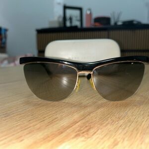Marc Jacobs Black and Gold Sunglasses